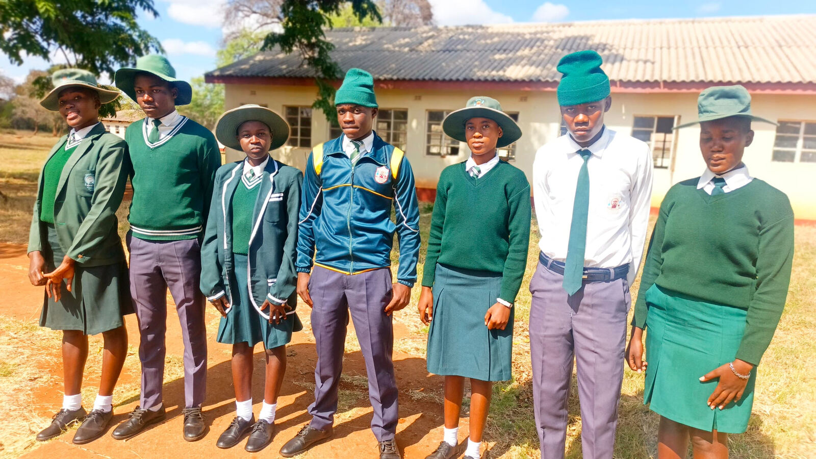 Siganda Secondary School learners and campus