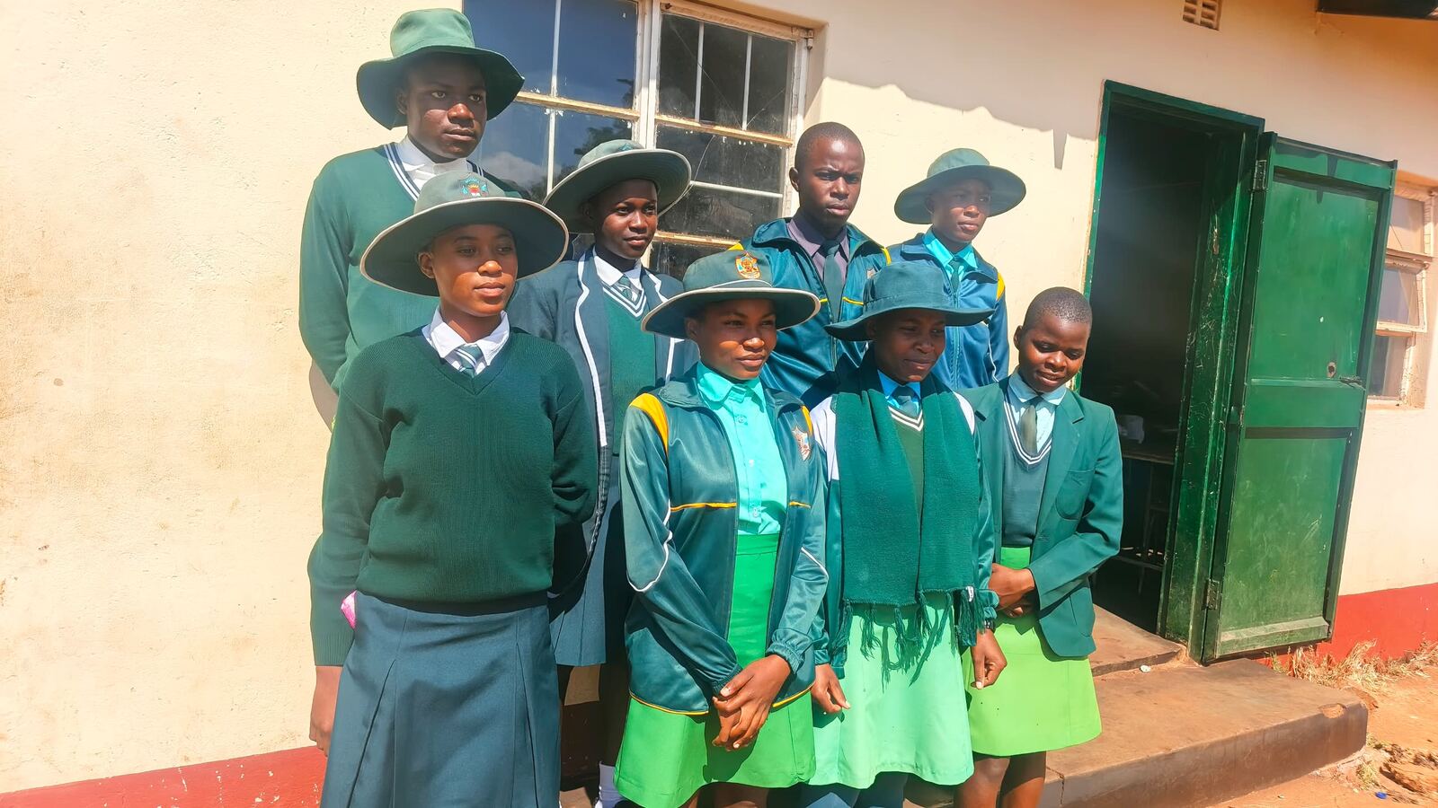Junior learners at Siganda Secondary School