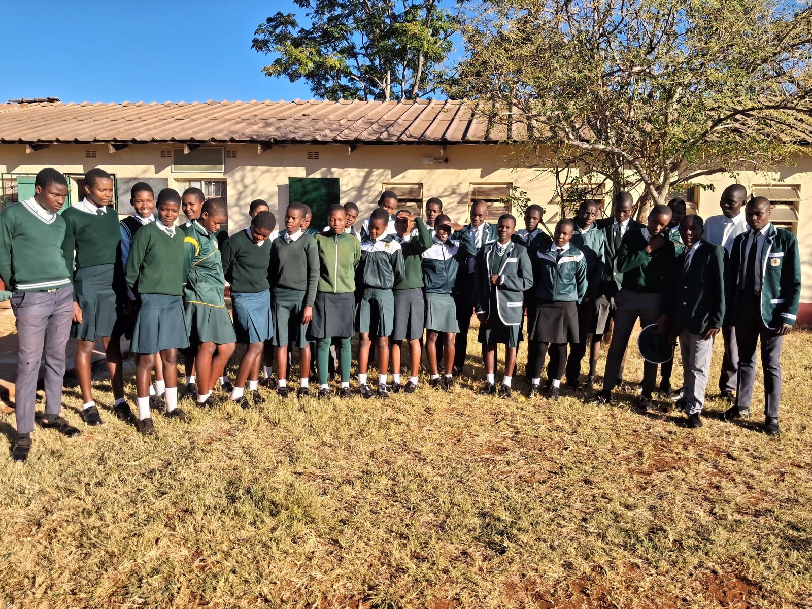 Senior learners at Siganda Secondary School